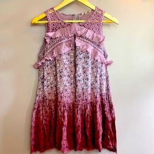 Gimmick by BUCKLE crochet tunic dress small